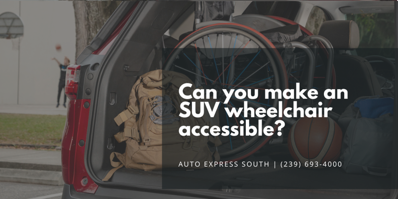 Can you make an SUV wheelchair accessible?